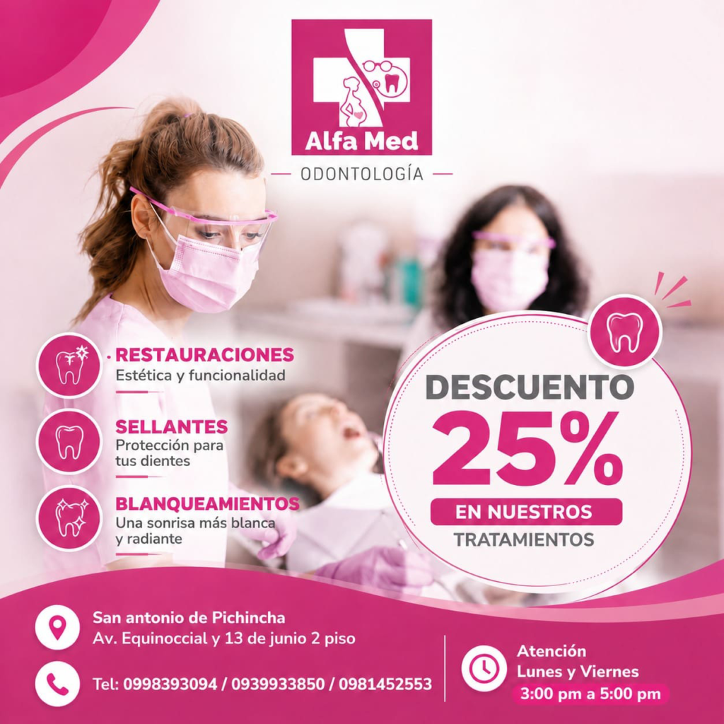 DESCUENTO 25 POR CIENTO EN NUESTROS TRATAMIENTOS DE ODONTOLOGIA